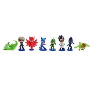 PJ Mask collectible figure set, 8 piece set, ages